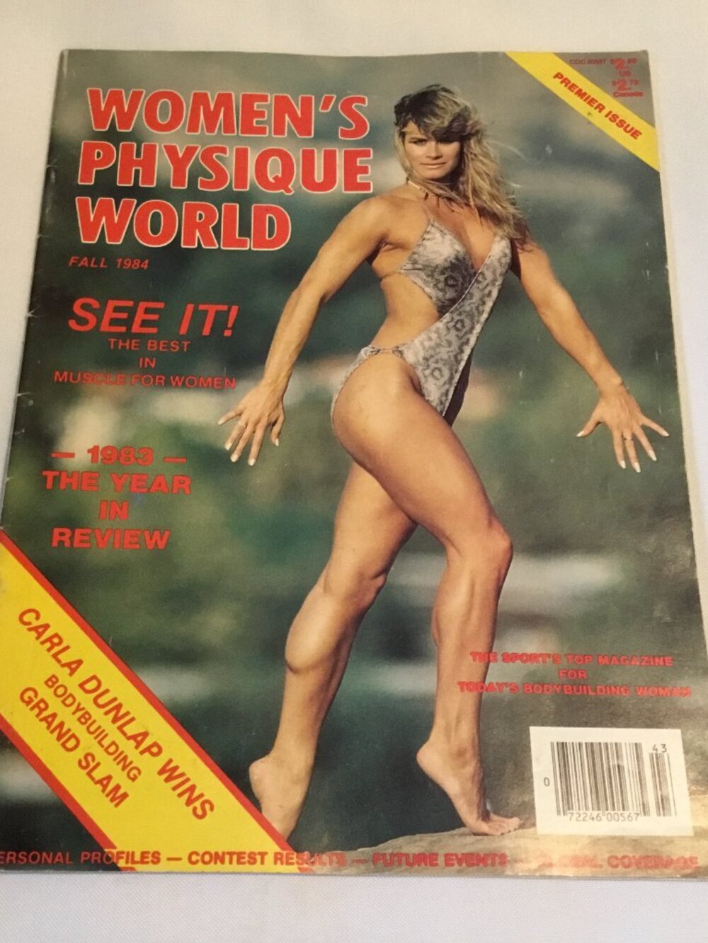 Women's Physique World Magazine - Fall 1984 Premier Edition CARLA DUNLAP